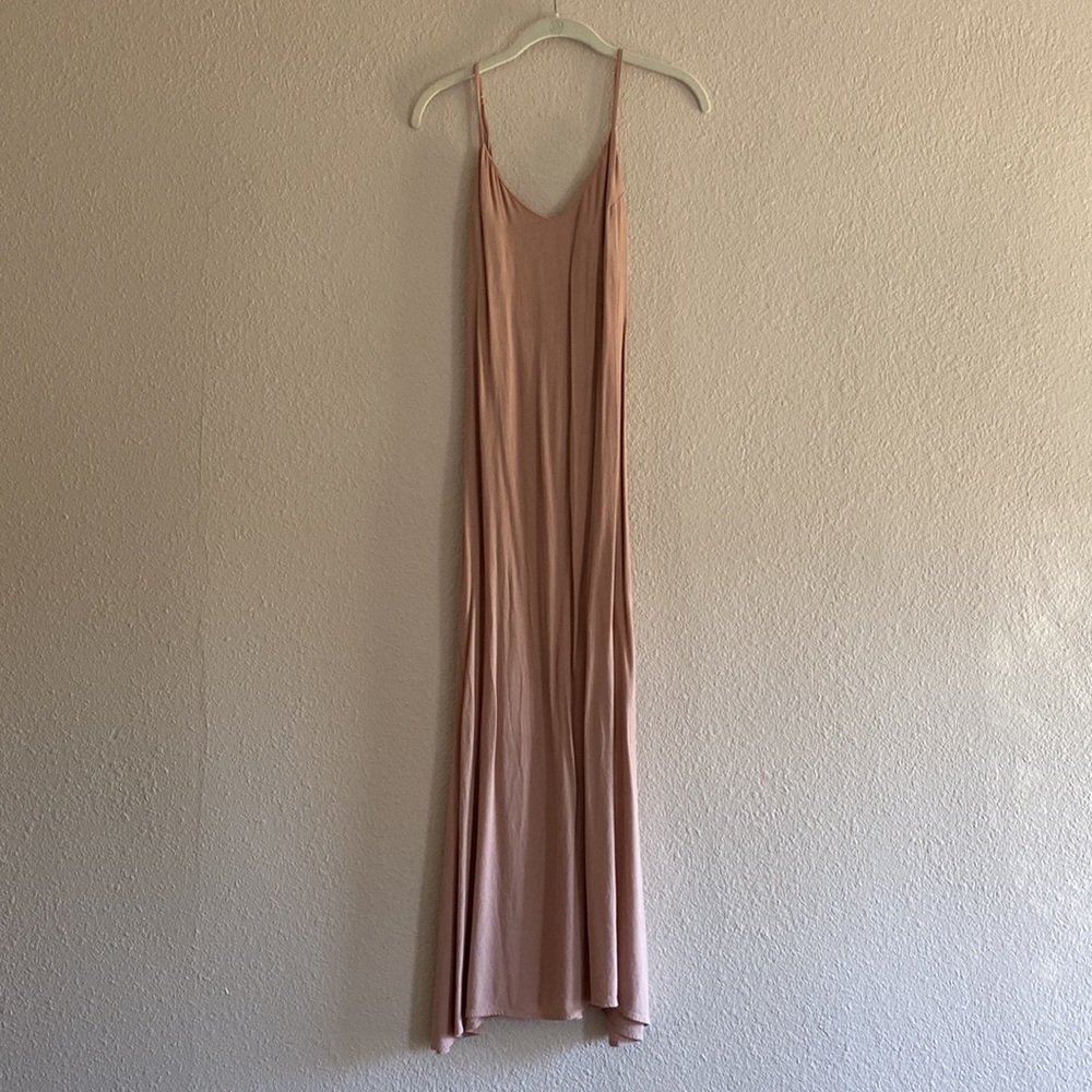 reformation maxi slip dress